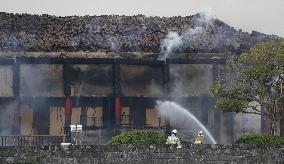 Fire at World Heritage castle in Okinawa