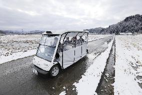 Self-driving car service in Japan
