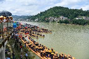 GUIZHOU-TAIJIANG COUNTY-CANOE DRAGON BOAT FESTIVAL (CN)