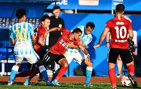 (SP)CHINA-HAIKOU-FOOTBALL-CSL-CHANGCHUN YATAI VS GUANGZHOU CITY (CN)