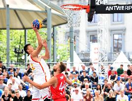 (SP)BELGIUM-ANTWERP-BASKETBALL-FIBA 3X3 WORLD CUP-CHINA VS POLAND