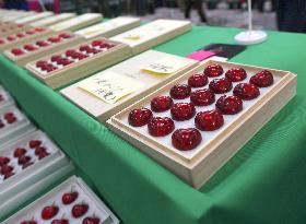 High-grade cherries fetch record price at Japan auction