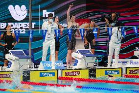 (SP)HUNGARY-BUDAPEST-FINA WORLD CHAMPIONSHIPS-SWIMMING-WOMEN'S 4X100M MEDLEY RELAY