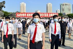 Anti-U.S. rally in Pyongyang