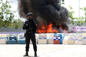 CAMBODIA-PHNOM PENH-ILLICIT DRUGS-DESTRUCTION