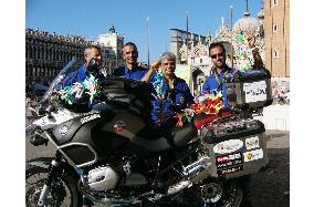 Italian motorcyclists begin journey to Hiroshima via Belarus