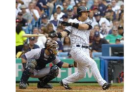 N.Y. Yankees Matsui goes 1-for-3 against Detroit Tigers
