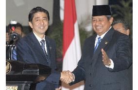 Abe, Yudhoyono sign FTA, agree to tackle climate change