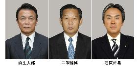 Abe names 3 top LDP executive posts