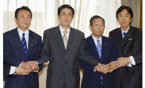 Abe appoints 3 top LDP executives