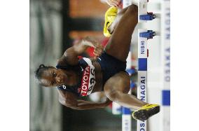 Michele Perry captures women's 100 meters hurdles