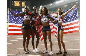 U.S. wins women's 4X400-meter relay at world athletics