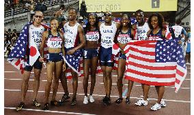 U.S. win both women's and men's 4x400-meter relays