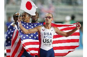 U.S. wins men's 4x400-meter relay
