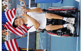Kunieda wins men's wheel-chair singles final at U.S. Open