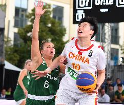 (SP)BELGIUM-ANTWERP-BASKETBALL-FIBA 3X3 WORLD CUP-CHINA VS LITHUANIA