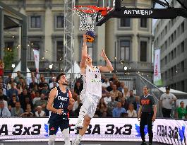 (SP)BELGIUM-ANTWERP-BASKETBALL-FIBA 3X3 WORLD CUP-FRANCE VS BELGIUM