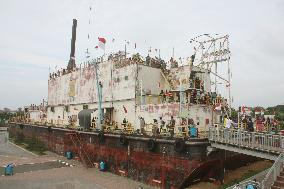 Large ship remains in inland Banda Aceh since 2004 tsunami