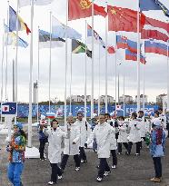 Japanese athletes to enter Olympic Village