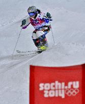 Japan's Uemura practices on moguls course in Sochi