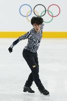 Japanese figure skater Machida practices for Sochi debut
