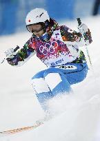 Japanese skier Ito practices on moguls course in Sochi