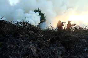 INDONESIA-SOUTH SUMATRA-PEATLAND-FIRE