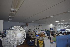 Energy-saving efforts in Tokyo amid hot weather