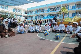 MIDEAST-GAZA-REFUGEE-CHILDREN-UN AGENCY-SUMMER CAMPS