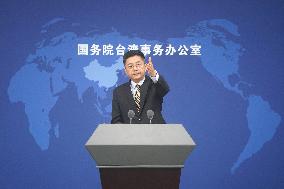 CHINA-BEIJING-STATE COUNCIL-TAIWAN AFFAIRS OFFICE-PRESS CONFERENCE (CN)