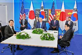 Japan-S. Korea-U.S. summit in Madrid