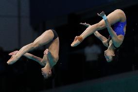 (SP)HUNGARY-BUDAPEST-FINA WORLD CHAMPIONSHIPS-DIVING-MIXED 3M SYNCHRONISED