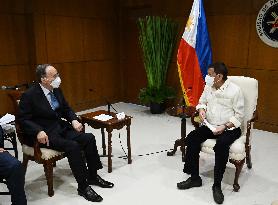 PHILIPPINES-MANILA-PRESIDENT-CHINA-WANG QISHAN-MEETING