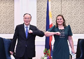 PHILIPPINES-MANILA-VICE PRESIDENT-CHINA-WANG QISHAN-MEETING
