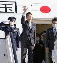 Japan PM Kishida leaves Madrid