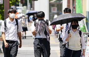 Hot weather in Japan