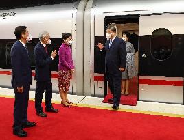 CHINA-HONG KONG-XI JINPING-ARRIVAL (CN)