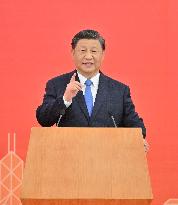 CHINA-HONG KONG-XI JINPING-ARRIVAL (CN)