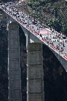 CHINA-SICHUAN-JINYANG-GRAND BRIDGE-OPEN TO TRAFFIC (CN)