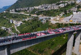 CHINA-SICHUAN-JINYANG-GRAND BRIDGE-OPEN TO TRAFFIC (CN)