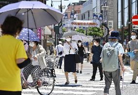 Hot weather in Japan