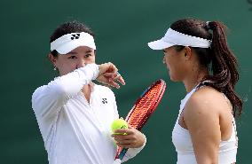 (SP)BRITAIN-LONDON-TENNIS-WIMBLEDON-WOMEN'S DOUBLES