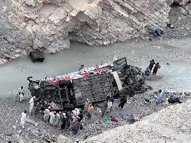 PAKISTAN-SHERANI-BUS-ACCIDENT