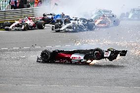 (SP)BRITAIN-LONDON-F1 GRAND PRIX-CAR CRASH