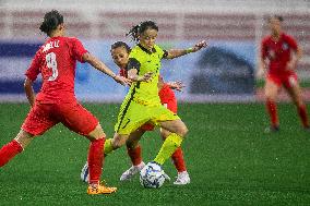 (SP)PHILIPPINES-MANILA-FOOTBALL-AFF WOMEN'S CHAMPIONSHIP-SINGAPORE VS MALAYSIA