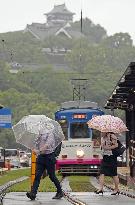 Typhoon in Japan