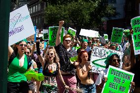 U.S.-NEW YORK-ABORTION RIGHTS-PROTEST