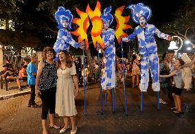 ISRAEL-REHOVOT-LIVE STATUES-FESTIVAL