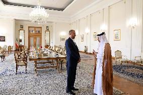 IRAN-TEHRAN-QATAR-FM-VISIT