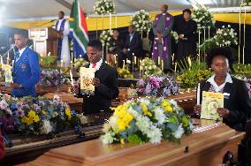 SOUTH AFRICA-EAST LONDON-TAVERN TRAGEDY-MASS FUNERAL